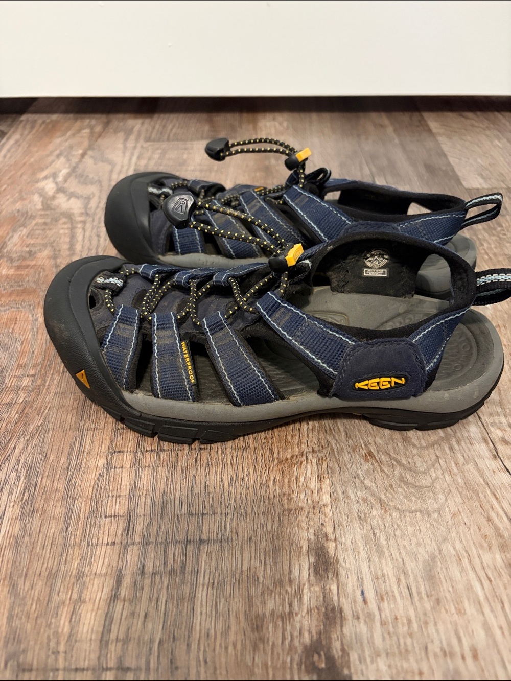 Keen Men's Navy and Yellow Outdoor Sport Sandals